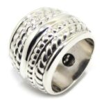 Anillo ancho fusion 5 plata