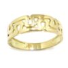 Anillo estilo azteca oro amarillo
