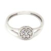 Anillo circonitas oro blanco