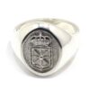Anillo Sello escudo Navarra bajorrelieve