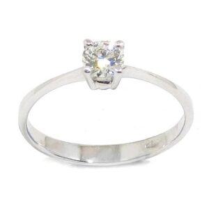 Anillo solitario diamante brillante 0.27ct G-VS2