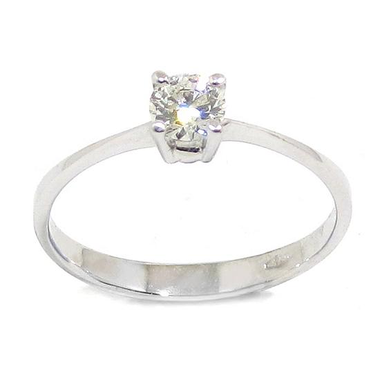 Anillo solitario diamante brillante 0.27ct G-VS2