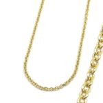 Cadena collar Forzada Hueca oro amarillo