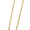 Cadena collar Forzada Hueca oro amarillo