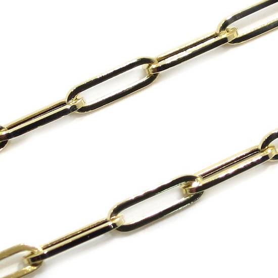 Cadena collar Forzada Larga oro 3mm