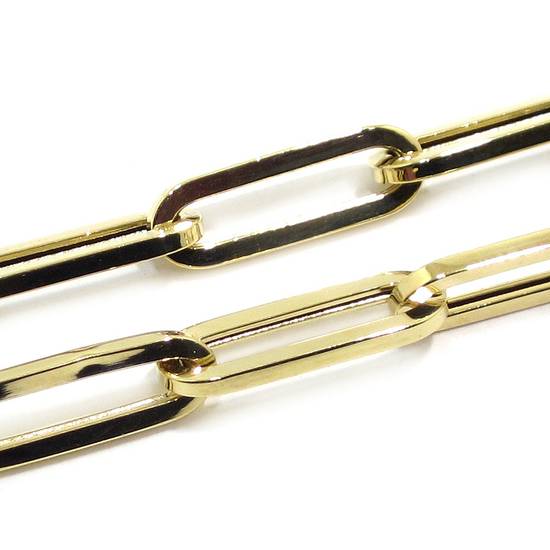 Cadena collar Forzada Larga oro 5mm