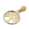 Colgante arbol vida 12mm oro bicolor