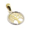 Colgante arbol vida 12mm oro bicolor