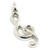 Colgante Clave de Sol 32mm Plata