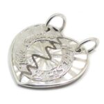 Colgante Corazón compartido 20mm Plata
