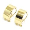 Pendientes envolventes curvos rectos oro