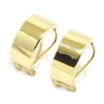 Pendientes envolventes curvos rectos oro