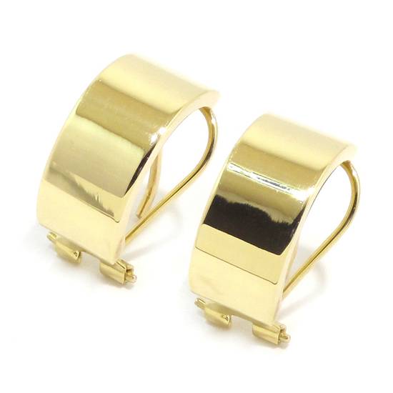 Pendientes envolventes curvos rectos oro