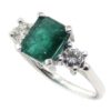 Anillo esmeralda 1.59cts diamantes oro