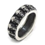 Anillo Calaveras Plata envejecida