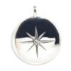 Colgante medallon estrella circonita plata