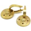 Pendientes colgantes redondos diamantados plata