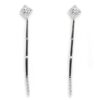 Pendientes colgantes largos diamantes oro