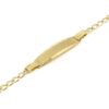 Pulsera identidad oro amarillo 160mm