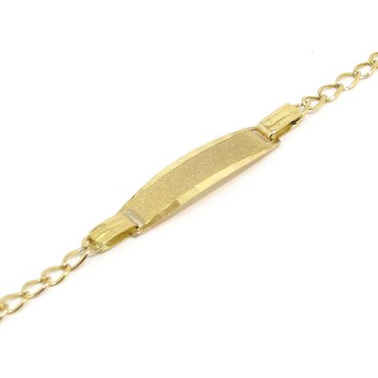 Pulsera identidad oro amarillo 160mm