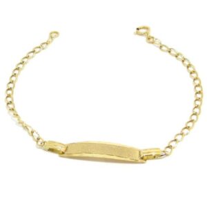 Pulsera identidad oro amarillo 160mm