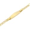 Pulsera identidad oro amarillo 161mm
