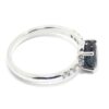 Anillo zafiro oval 8x6 diamantes oro