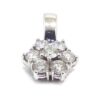 Colgante orla 9 diamantes oro blanco