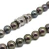 Collar 45 perlas tahitianas 9x12mm berenjena