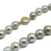 Collar 41 perlas tahitianas 9x12mm tahitianas gris