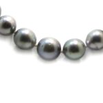 Collar 41 perlas tahitianas 9x12mm tahitianas gris