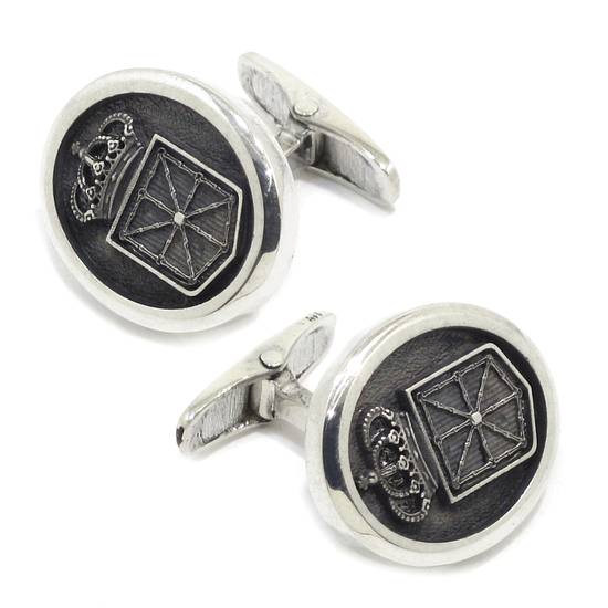 Gemelos ovalados escudo oficial navarra 20mm