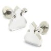 Gemelos San Fermin silueta 20mm plata