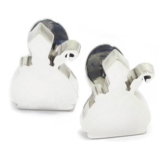 Gemelos San Fermin silueta 20mm plata