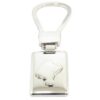 Llavero Mapa Navarra placa rectangular plata