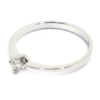 Anillo solitario diamante brillante 0.15ct garras cruz