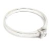 Anillo solitario diamante princesa 0.18ct Oro