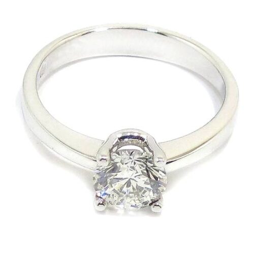 Anillo solitario diamante HPHT brillante 1.07ct garras