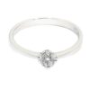 Anillo solitario diamante brillante 0.21ct garras cruz