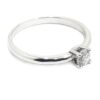 Anillo solitario diamante brillante 0.26ct garras