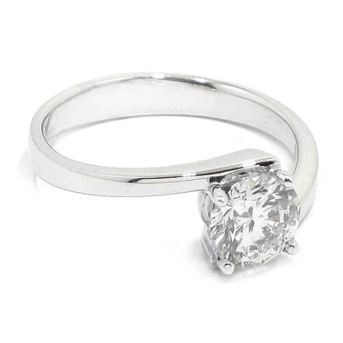 Anillo solitario diamante CVD brillante 1.03 garras