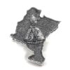 Pin mapa Navarra con San fermin de Plata