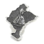 Pin mapa Navarra con San fermin de Plata