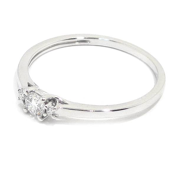 Anillo solitario diamante brillante 0.16ct garras 9K