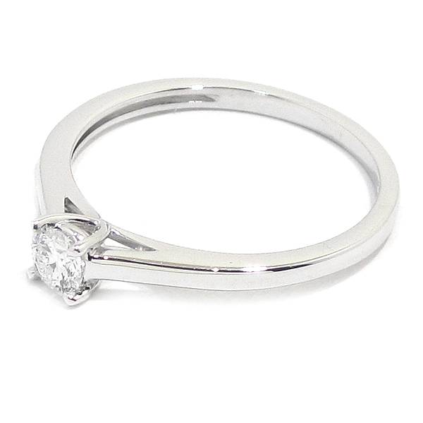Anillo solitario diamante brillante 0.20ct garras 9K