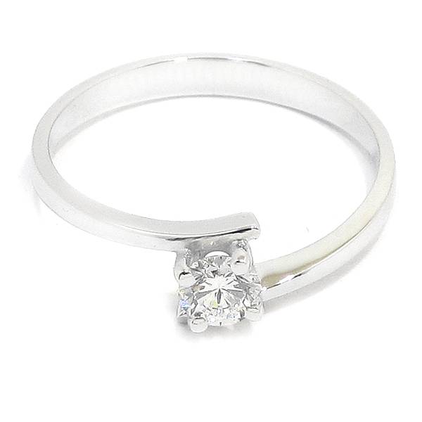 Anillo solitario diamante brillante 0.26ct
