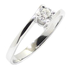 Anillo solitario diamante brillante 0.26ct