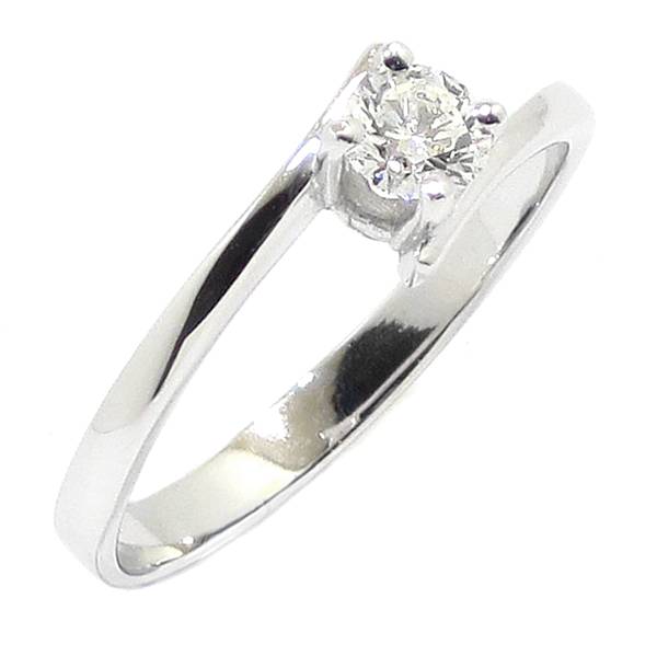 Anillo solitario diamante brillante 0.26ct