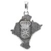 Colgante mapa Navarra escudo 29mm plata
