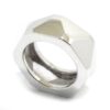 Anillo facetas triángulos plata 925